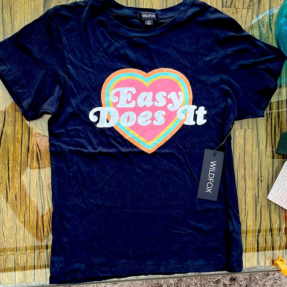WILDFOX EASY DOES IT T SIZE SMALL NWT